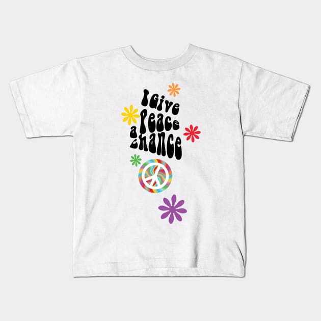 I give peace a chance Kids T-Shirt by emma17